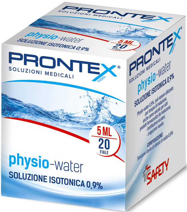 SOLUZIONE FISIOLOGICA PRONTEX PHYSIO ISOTONIC 20 FIALE DA 5 ML - goldeneffe.it