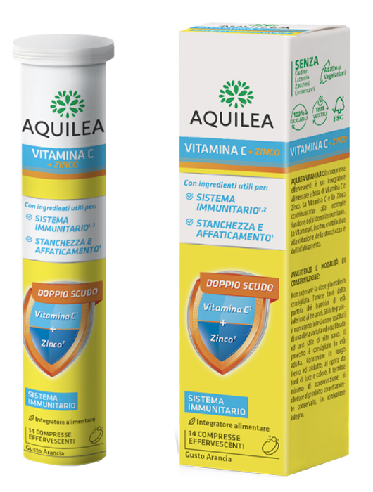AQUILEA VITAMINA C 14 COMPRESSE EFFERVESCENTI - goldeneffe.it