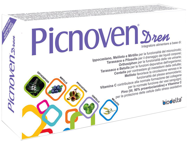 PICNOVEN DREN 100 COMPRESSE 62 G - goldeneffe.it