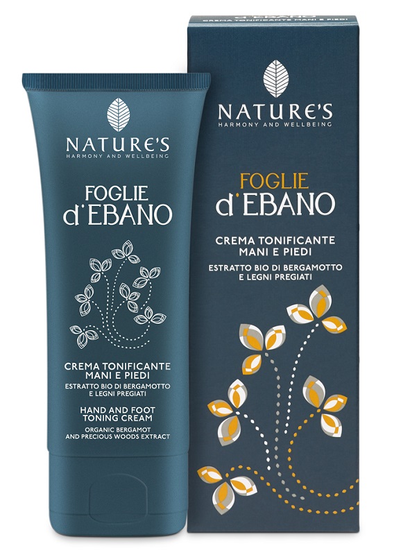 NATURE'S FOGLIE D'EBANO CREMA TONIFICANTE MANI E PIEDI 75 ML - goldeneffe.it