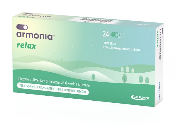 ARMONIA RELAX 1 MG A BASE DI MELATONINA 24 COMPRESSE - goldeneffe.it