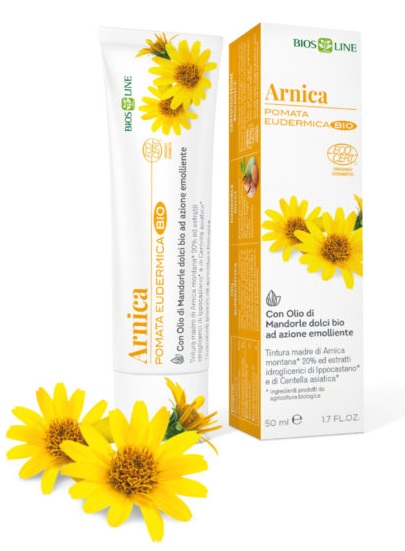 BIOSLINE ARNICA POMATA EUDERMICA BIO CERT ECOCERT 50 ML - goldeneffe.it