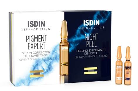 ISDINCEUTICS ROUTINE ANTIMACCHIE ISDINCEUTICS PIGMENT EXPERT 10 FIALE GIORNO + ISDINCEUTICS NIGHT PEEL 10 FIALE NOTTE - goldeneffe.it