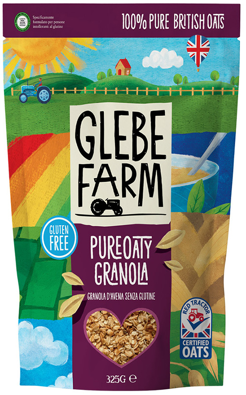 GLEBE FARM GRANOLA AVENA 325 G - goldeneffe.it