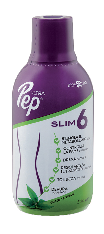 ULTRA PEP SLIM 6 TE' VERDE 500 ML BIOSLINE - goldeneffe.it