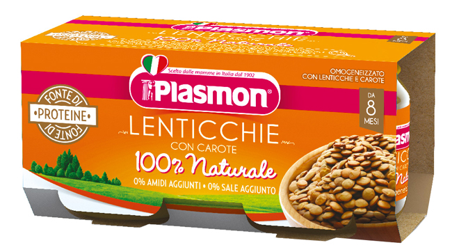 PLASMON OMOGENEIZZATO LENTICCHIE 2 X 80 G - goldeneffe.it