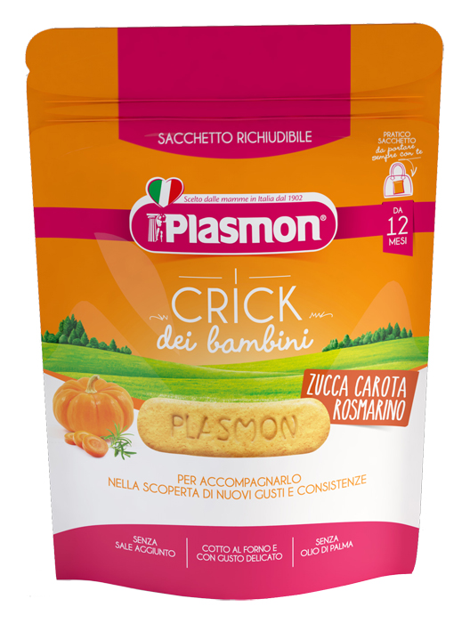 PLASMON CRICK ZUCCA/CARORA/ROSMARINO 100 G - goldeneffe.it