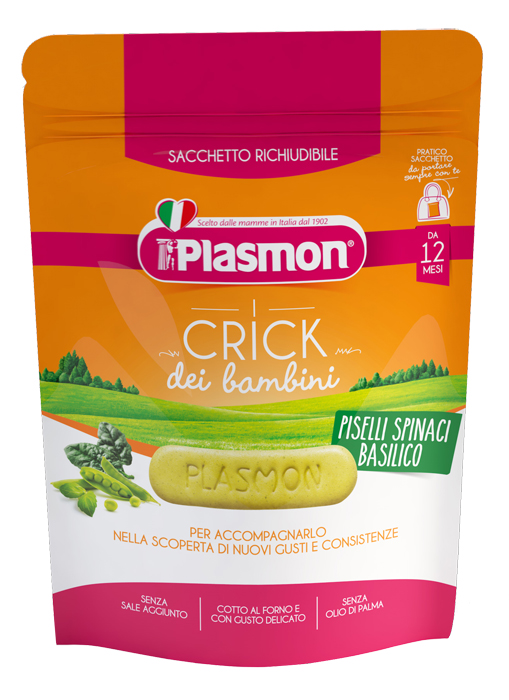 PLASMON CRICK SPINACI E PISELLI 100 G - goldeneffe.it