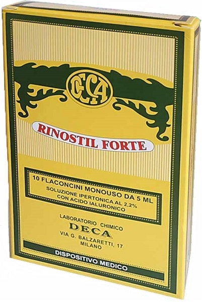 RINOSTIL FORTE SOLUZIONE IPERTONICA 10 FLACONCINI MONOUSO DA 5 ML - goldeneffe.it