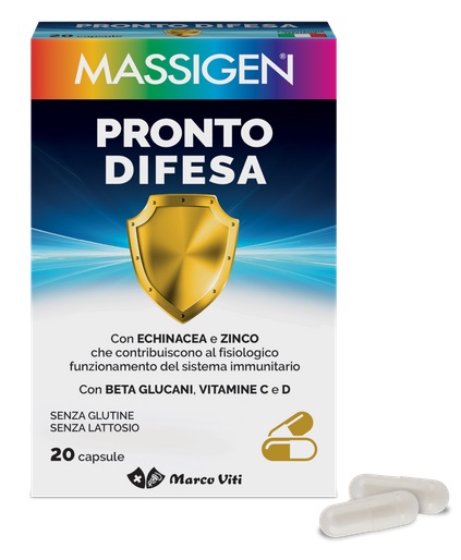 MASSIGEN PRONTO DIFESA 20 CAPSULE - goldeneffe.it