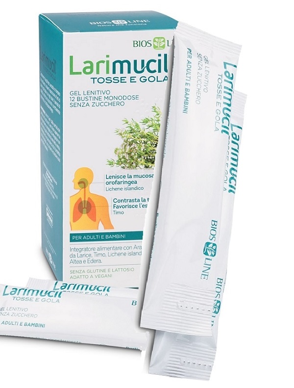 LARIMUCIL TOSSE GOLA 12 BUSTINE 10 ML - goldeneffe.it