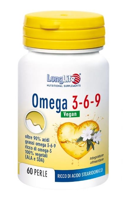 LONGLIFE OMEGA 3-6-9 VEGAN 750 MG 60 PERLE VEGETALI - goldeneffe.it