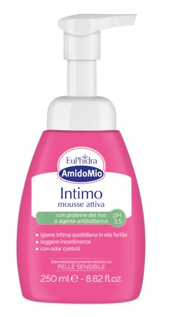 EUPHIDRA AMIDOMIO INTIMO MOUSSE ATTIVA PH 3,5 250 ML - goldeneffe.it