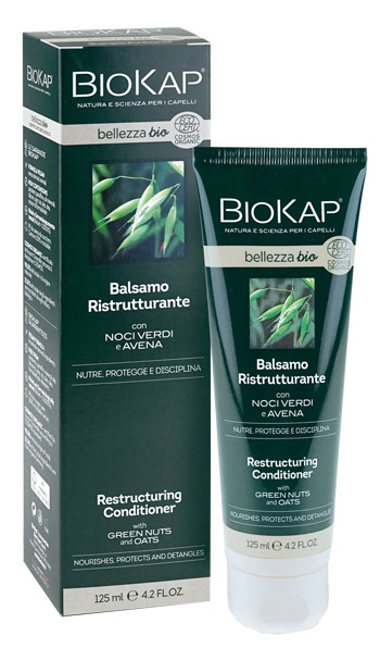BIOKAP BELLEZZA BIO BALSAMO RISTRUTTURANTE COSMOS ECOCERT 125 ML BIOSLINE - goldeneffe.it