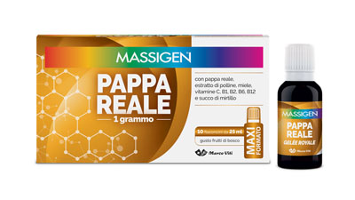 MASSIGEN PAPPA REALE 10 FLACONI DA 25 ML - goldeneffe.it
