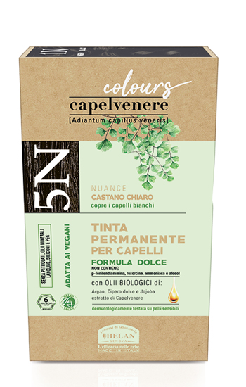 CAPELVENERE COLOURS TINTA CAPELLI 5N CASTANO CHIARO - goldeneffe.it