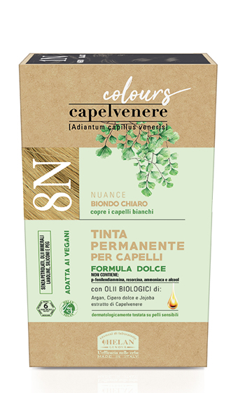 CAPELVENERE COLOURS TINTA CAPELLI 8N BIONDO CHIARO - goldeneffe.it
