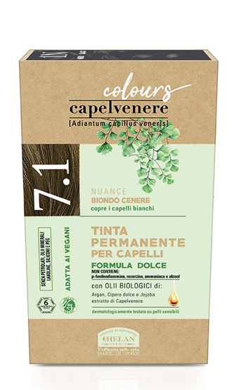 CAPELVENERE COLOURS TINTA CAPELLI 7,1N BIONDO CENERE - goldeneffe.it