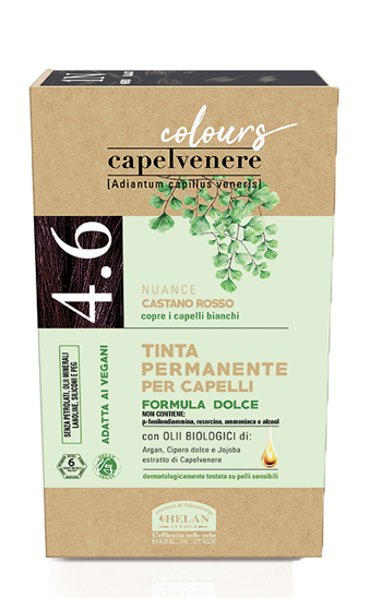 CAPELVENERE COLOURS TINTA CAPELLI 4,6N CASTANO ROSSO - goldeneffe.it