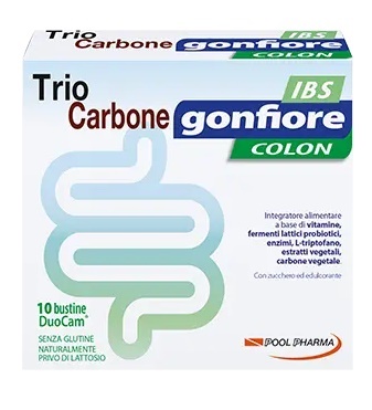 TRIOCARBONE GONFIORE IBS 10 BUSTE DUOCAM DA 2 G + 1,5 G - goldeneffe.it