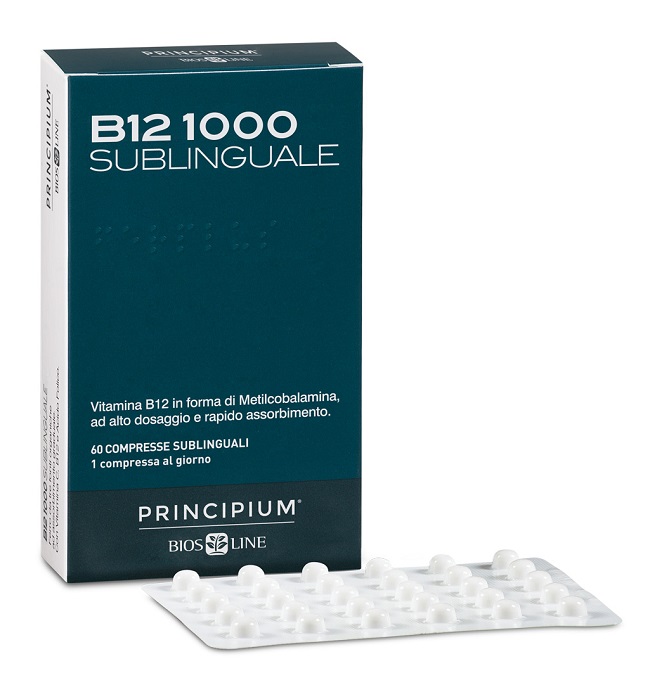 PRINCIPIUM B12 1000 60 COMPRESSE SUBLINGUALI - goldeneffe.it