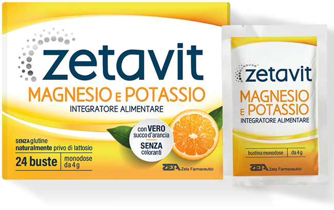 ZETAVIT MAGNESIO POTASSIO 24 BUSTINE DA 4 G - goldeneffe.it
