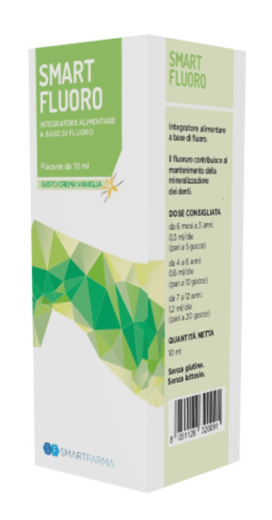 SMART FLUORO GOCCE 10 ML GUSTO CREMA VANIGLIA - goldeneffe.it