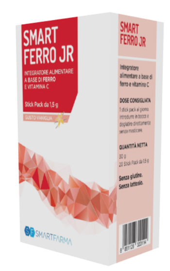 SMART FERRO JR 20 STICK PACK GUSTO VANIGLIA - goldeneffe.it