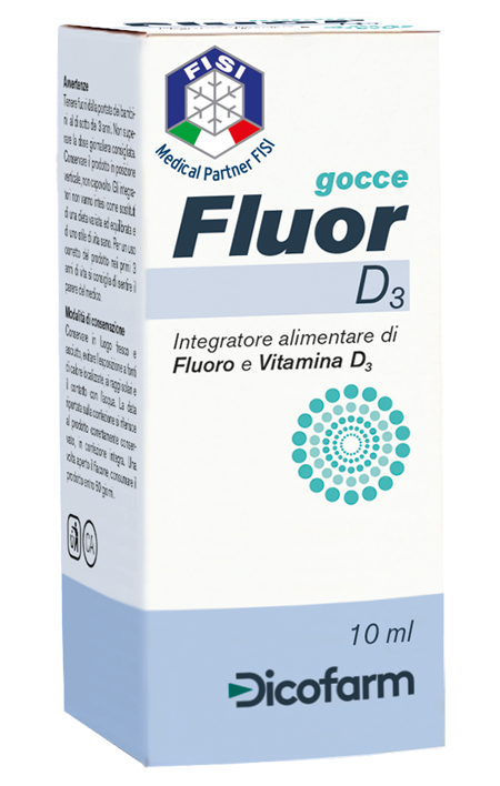 FLUOR D3 GOCCE 10 ML - goldeneffe.it