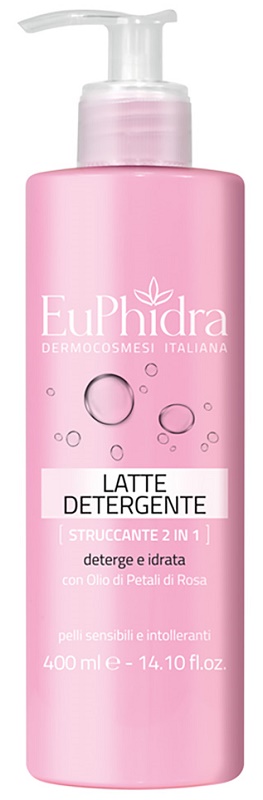 EUPHIDRA LATTE DETERGENTE STRUCCANTE 2IN1 400 ML - goldeneffe.it