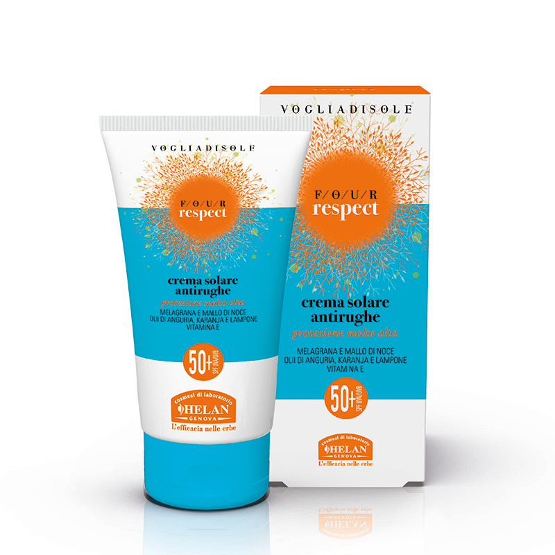 VOGLIADISOLE FOUR RESPECT CREMA SOLARE ANTIRUGHE SPF50+ 50 ML - goldeneffe.it