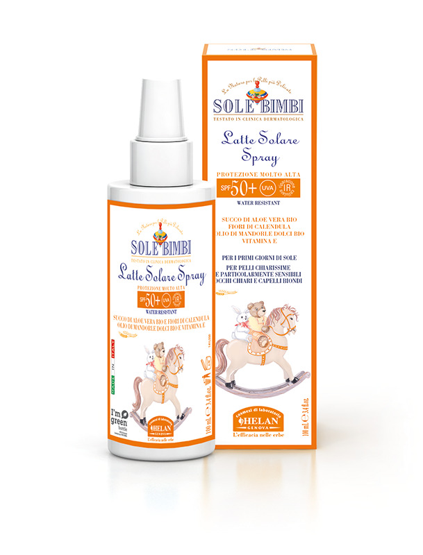 SOLE BIMBI LATTE SOLARE SPRAY SPF50+ 100 ML - goldeneffe.it