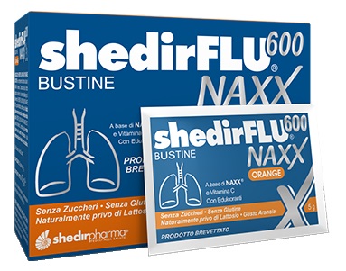 SHEDIRFLU 600 NAXX ARANCIA SENZA ZUCCHERI 20 BUSTINE - goldeneffe.it