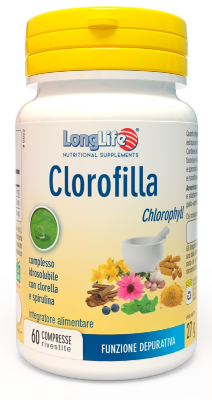LONGLIFE CLOROFILLA 60 COMPRESSE RIVESTITE - goldeneffe.it