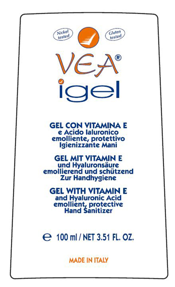 VEA IGEL GEL MANI IGIENIZZANTE VITAMINA E ACIDO IALURONICO 100 ML - goldeneffe.it