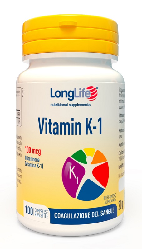 LONGLIFE VITAMIN K 100MCG 100 COMPRESSE RIVESTITE - goldeneffe.it