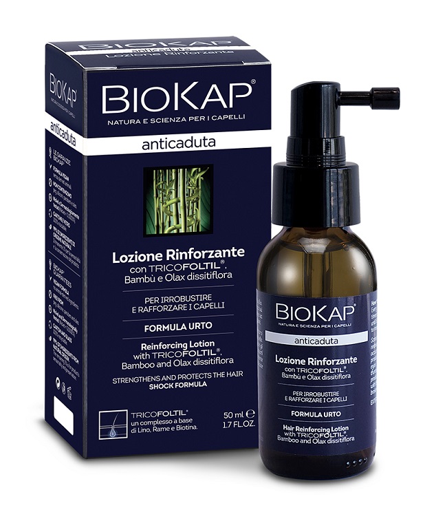 BIOKAP LOZIONE RINFORZANTE ANTICADUTA CON TRICOFOLTIL NUOVA FORMULA 50 ML - goldeneffe.it