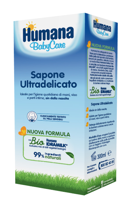 HUMANA BABY CARE SAPONE LIQUIDO 300 ML - goldeneffe.it