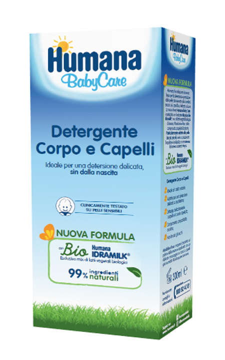 HUMANA BABY CARE DETERGENTE CORPO&CAPELLI 300 ML - goldeneffe.it