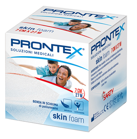 BENDA IN SCHIUMA PRONTEX SKIN FOAM M 27 X 7 CM BIANCO - goldeneffe.it
