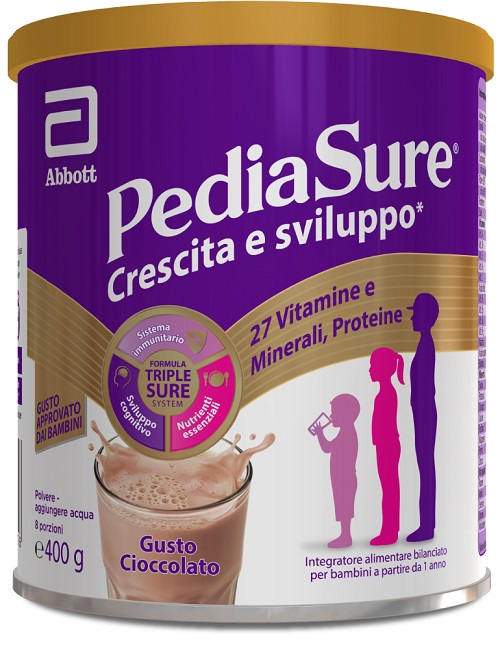 PEDIASURE CRESCITA&SVILUPPO CIOCCOLATO 400 G - goldeneffe.it