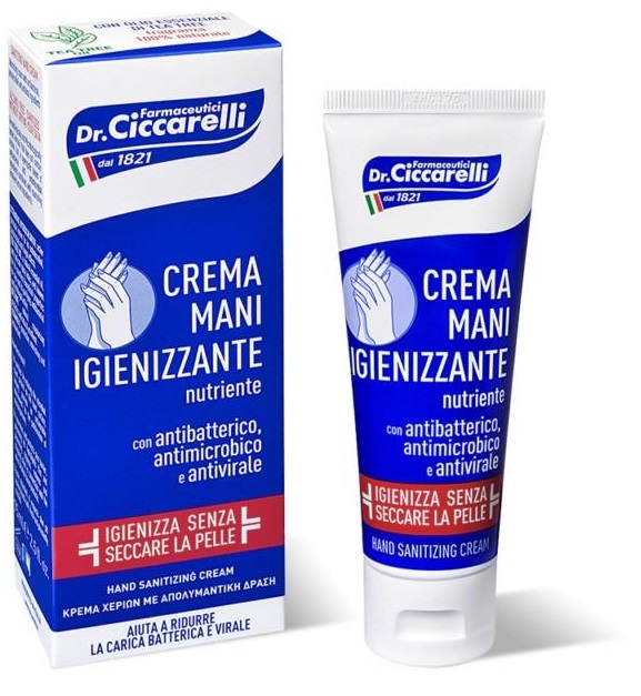 CICCARELLI CREMA MANI IGIENIZZANTE 75 ML - goldeneffe.it