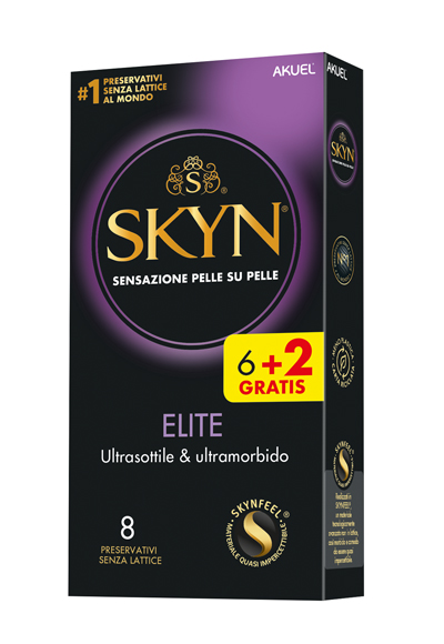 AKUEL SKYN ELITE ULTRASOTTILE & ULTRAMORDBIDO 6 PEZZI + 2 OMAGGIO - goldeneffe.it
