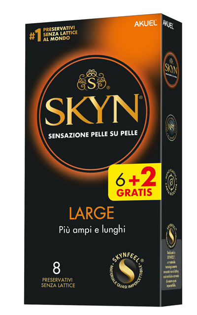 AKUEL SKYN LARGE PIU AMPI/LUNGHI 6 PEZZI + 2 OMAGGIO - goldeneffe.it