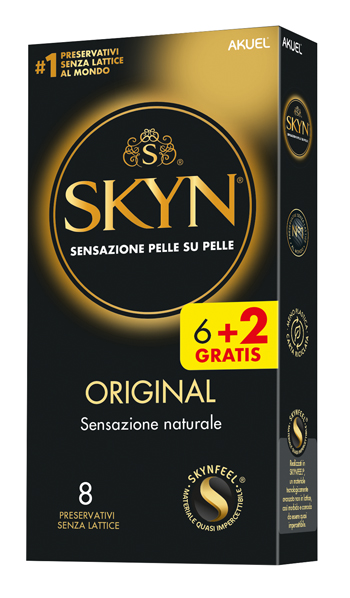 AKUEL SKYN ORIGINAL SENSAZIONE NATURALE 6 PEZZI + 2 OMAGGIO - goldeneffe.it