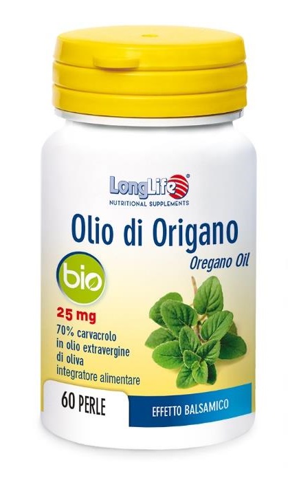 LONGLIFE OLIO ORIGANO BIO 60 PERLE DI GELATINA - goldeneffe.it