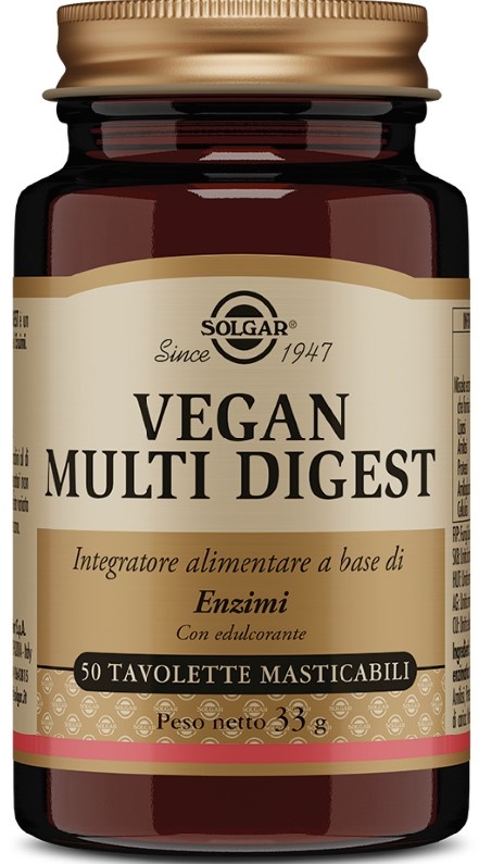 VEGAN MULTI DIGEST 50 TAVOLETTE MASTICABILI - goldeneffe.it