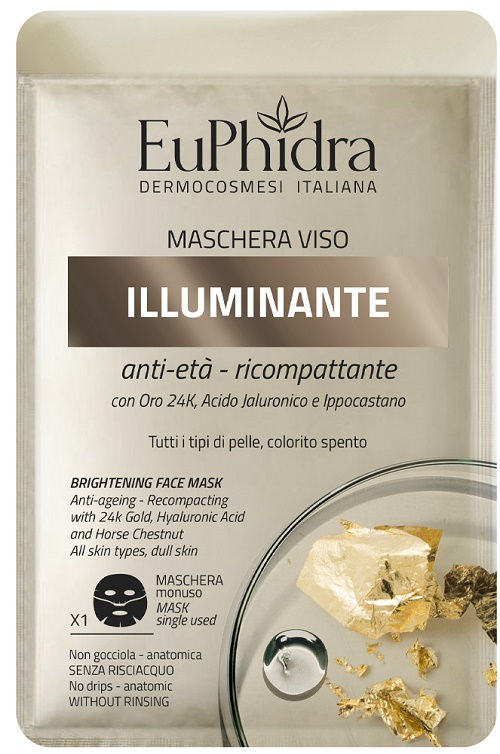 EUPHIDRA MASCHERA VISO ILLUMINANTE 1 PEZZO - goldeneffe.it