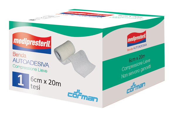 MEDIPRESTERIL BENDA AUTOADESIVA 6X2000 CM 1 PEZZO - goldeneffe.it