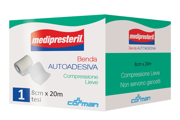 MEDIPRESTERIL BENDA AUTOADESIVA 8X2000 CM 1 PEZZO - goldeneffe.it
